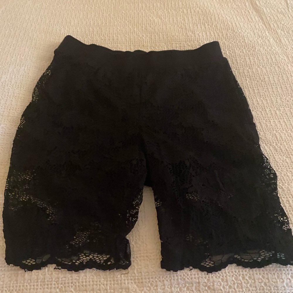Pretty, feminine lounge or bike shorts by Torrid